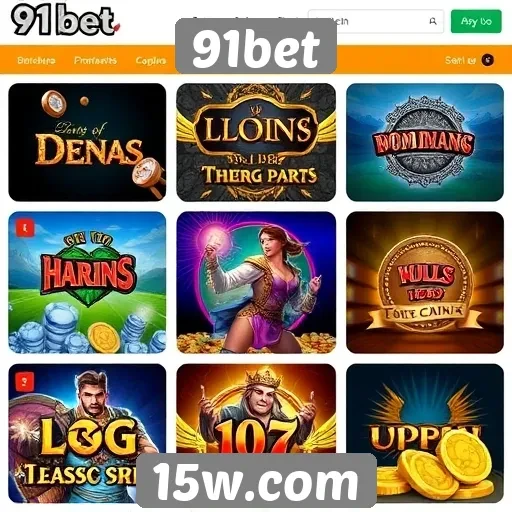 Principais jogos disponíveis no 91bet